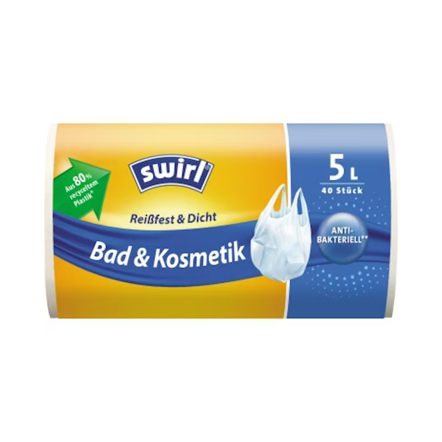 Swirl Tragegriff Müllbeutel Bad&Kosmetik 5l 40ST
