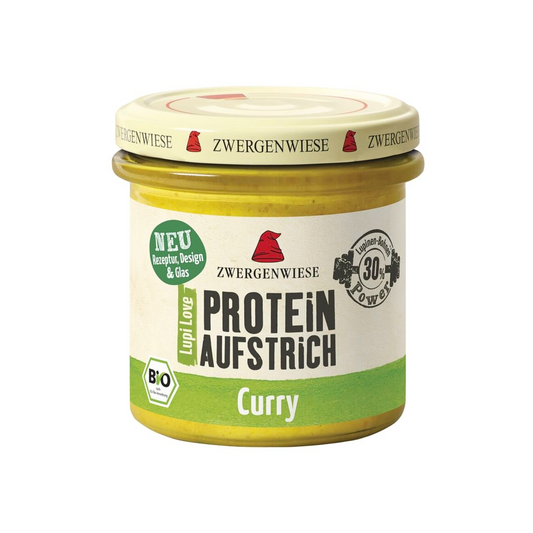 Bio Zwergenwiese Lupi Love Protein-Aufstrich Curry vegan glutenfrei 135g