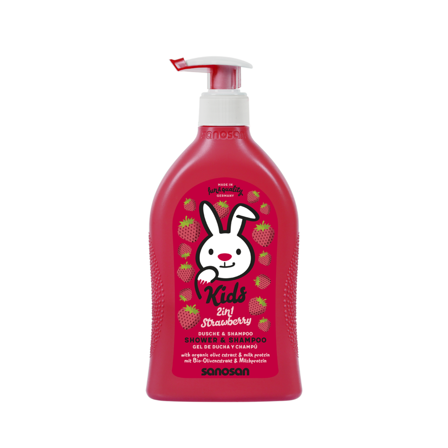 Sanosan Geschenkset Aufziehtier Wal/Shampoo Raspberry 400ml