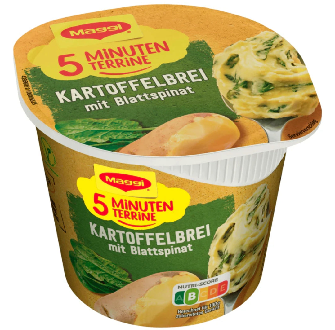 Maggi 5 Minuten Terrine Kartoffelbrei Blattspinat 47g