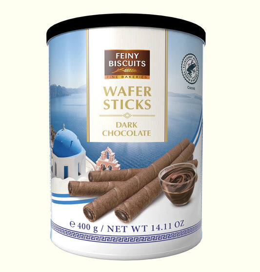 Feiny Biscuits Waffelröllchen mit Zartbitterschokolade 400g