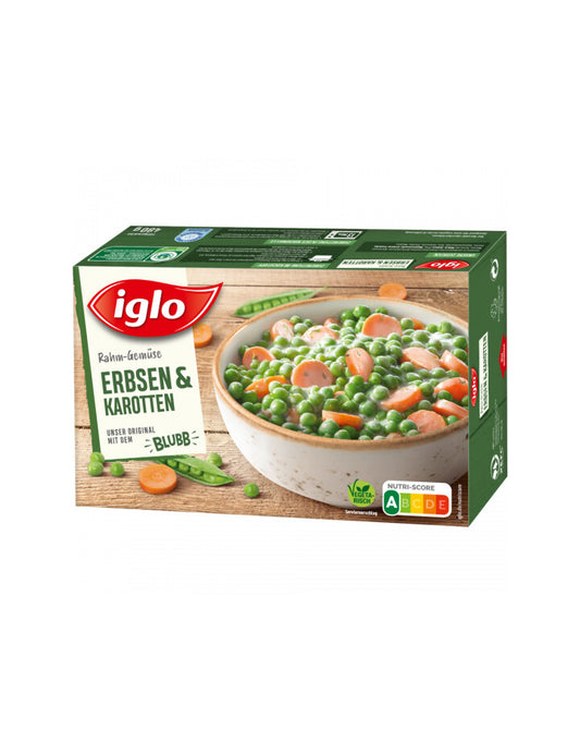 Iglo Rahm Gemüse Erbsen&Karotten 480g