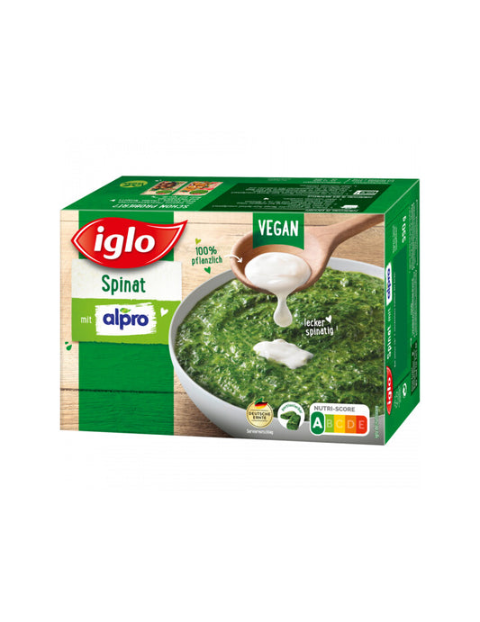 Iglo Spinat mit Alpro Soya 550g