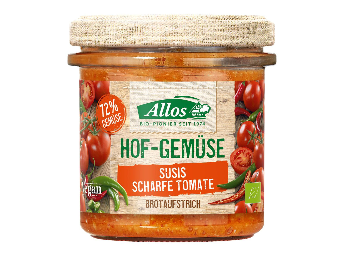 Bio Allos Hof-Gemüse Susis Scharfe Tomate 135g