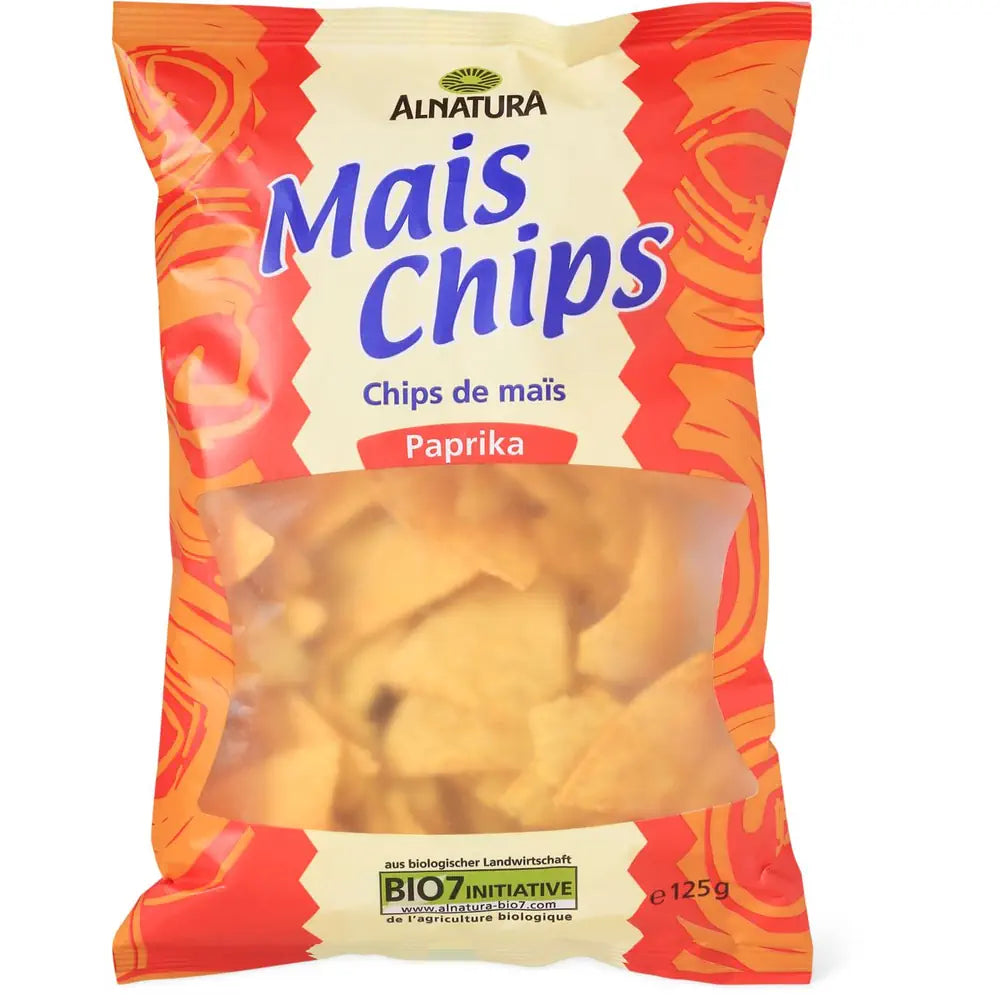 Bio Alnatura Mais Chips Paprika 125g