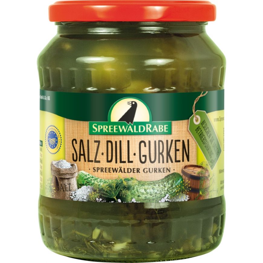 Spreewaldrabe Spreewälder Salz-Dill-Gurken 520g