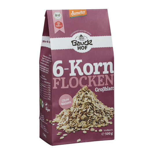 Demeter Bauck Mühle 6-Korn-Flocken ohne Weizen 500g