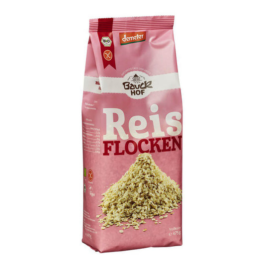 Demeter Bauckhof Reisflocken glutenfrei 475g