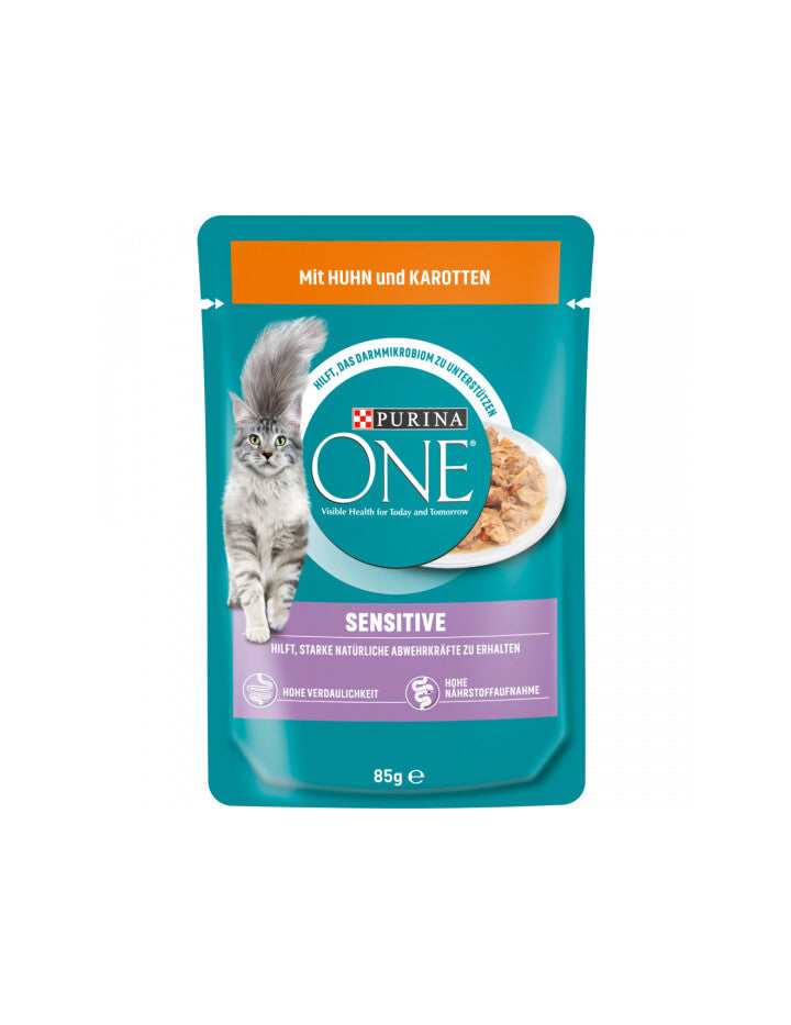 One Sensitive Gelee in Sauce Huhn&Karotte Katzennassnahrung 85g