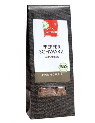 Bio Hartkorn Pfeffer schwarz gemahlen 50g