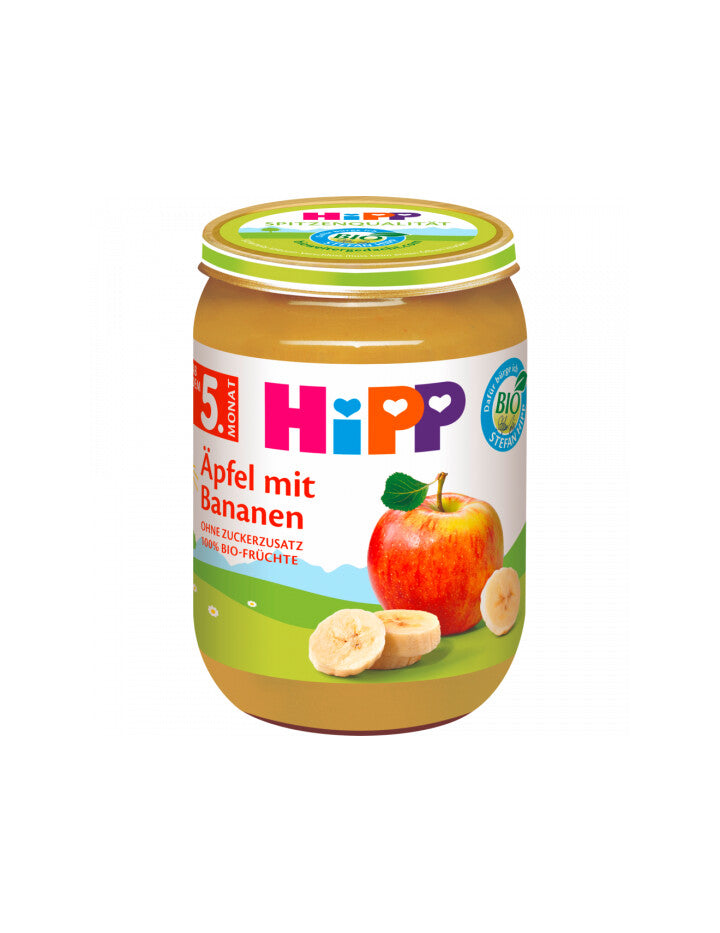 Bio Hipp Äpfel mit Bananen ab 5.Monat 190g