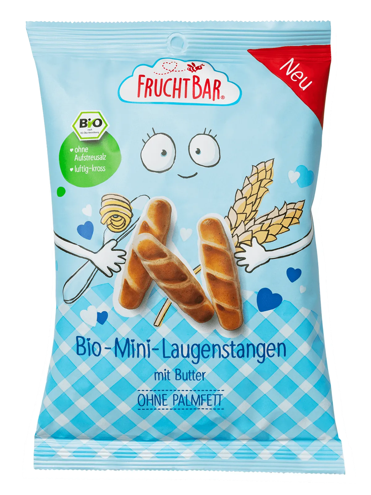 Bio Fruchtbar Mini-Laugenstangen mit Butter 90g