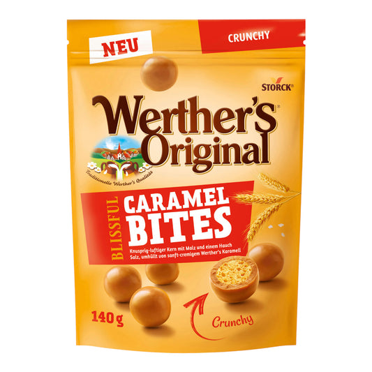 Werthers Original Caramel Bites Crunchy 140g