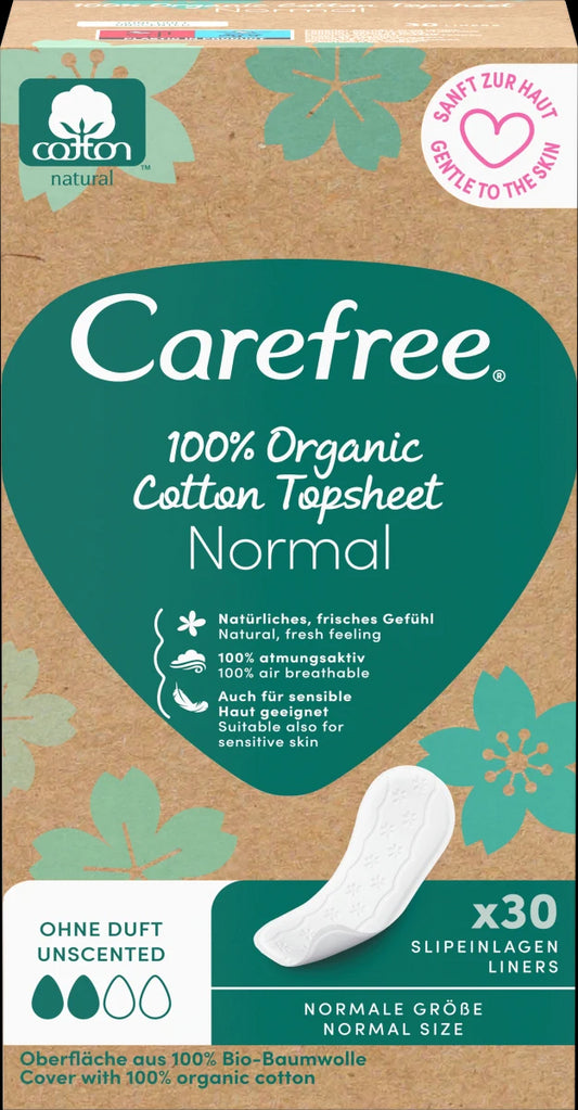 Carefree Slipeinlagen Organic Cotton Normal 30ST