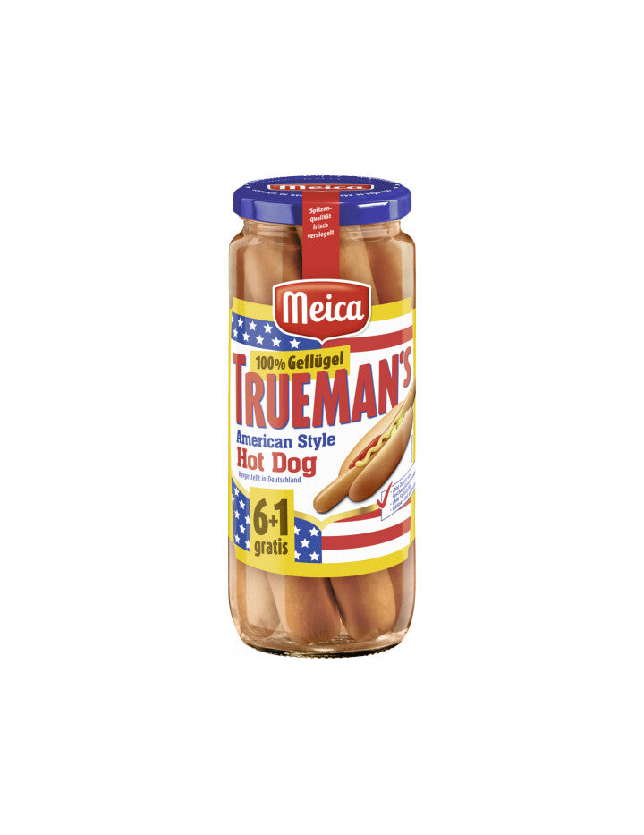 Meica Truemans Geflügel Hot-Dog 6+1ST 540g