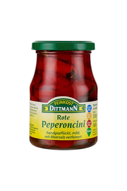 Feinkost Dittmann Peperoncini rot Mild 310g