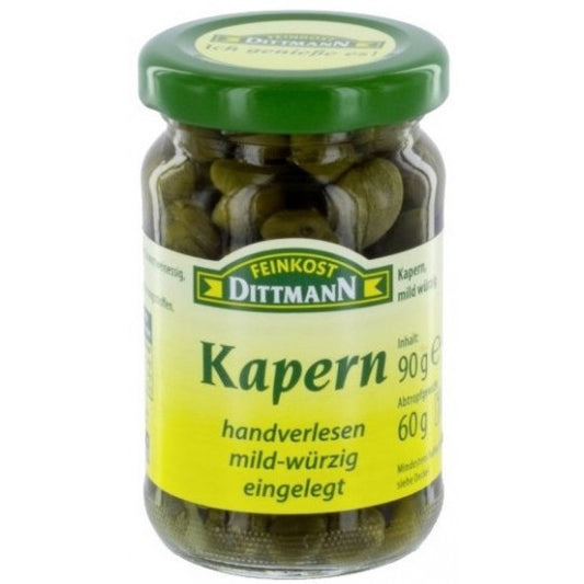 Bio Feinkost Dittmann Kapern handverlesen mild-würzig 90g