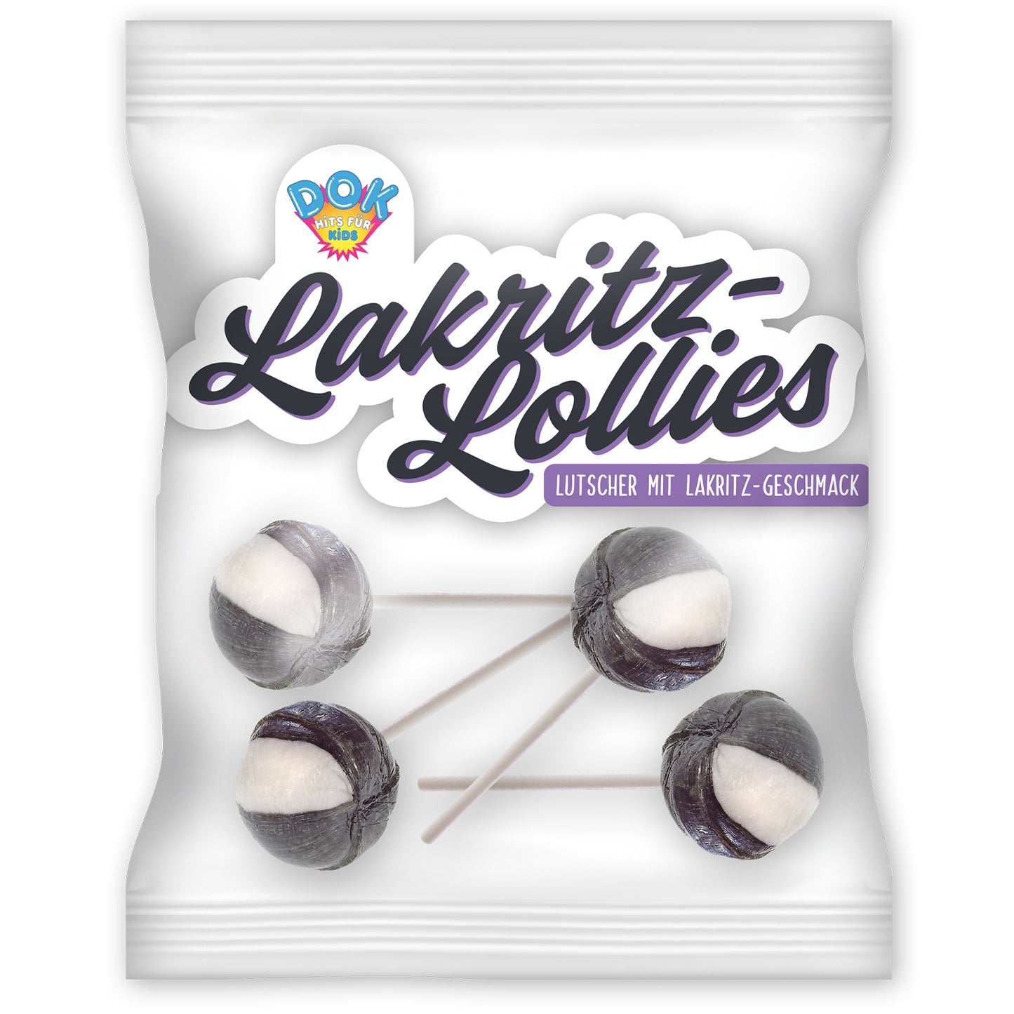 DOK Rundlollie Lakritz 64g