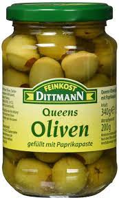 Feinkost Dittmann Queens Oliven gefüllt Paste 250g