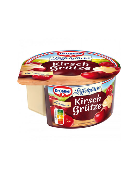 Dr.Oetker Kirsch Grütze mit Vanillecreme 160g