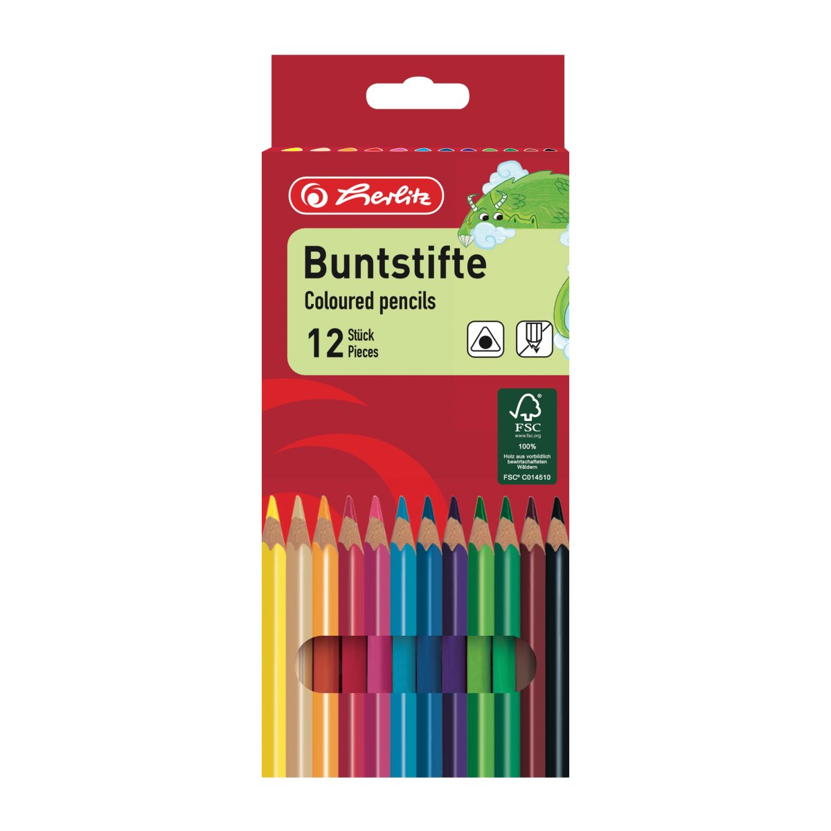 Herlitz Dreikantbuntstift FSC 12ST