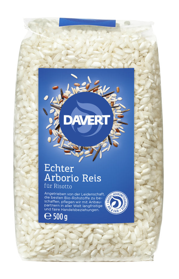 Bio Davert Mühle Arborio Reis weiß 500g