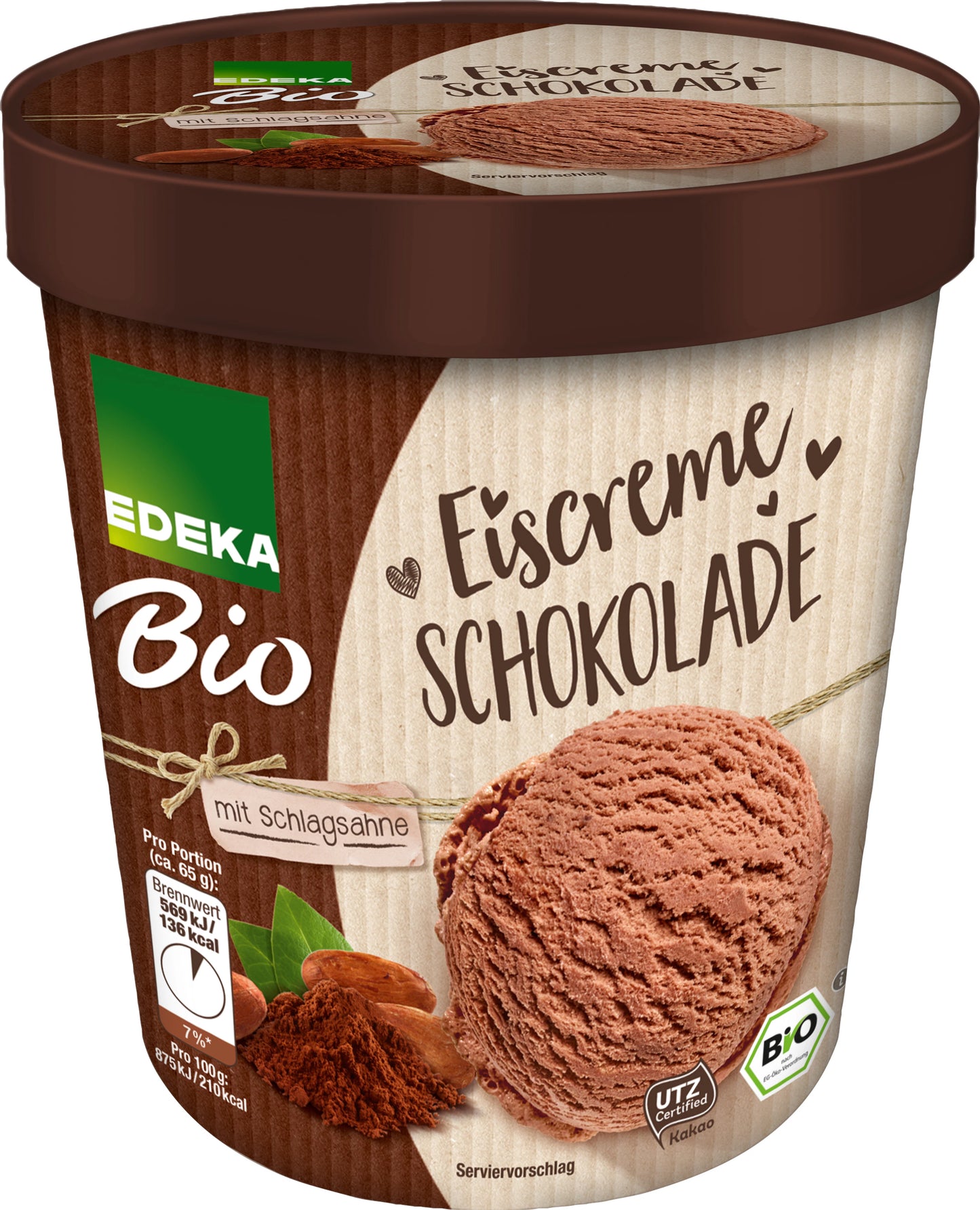 Bio EDEKA Eiscreme Schokolade 500ml