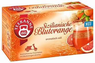 Teekanne sizilianische Blutorange 18ST 40,5g