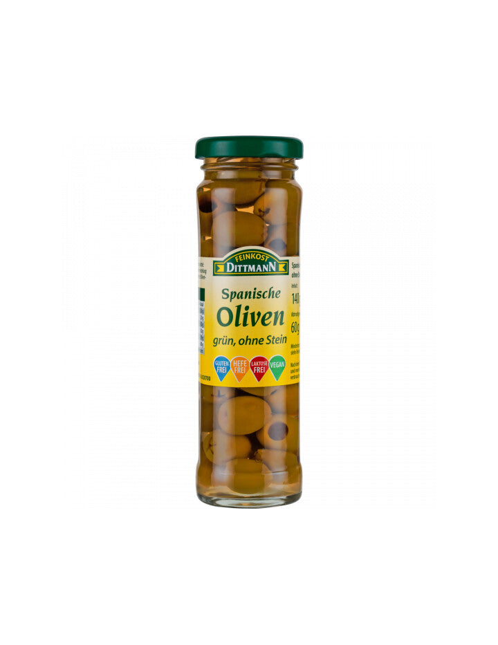 Feinkost Dittmann Oliven Grün mit Stein 140g