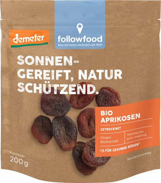 Demeter Followfood Aprikosen getrocknet entsteint 200g