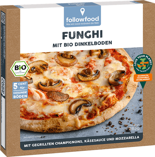 Bio Followfood Pizza Funghi mit Dinkelboden 285g