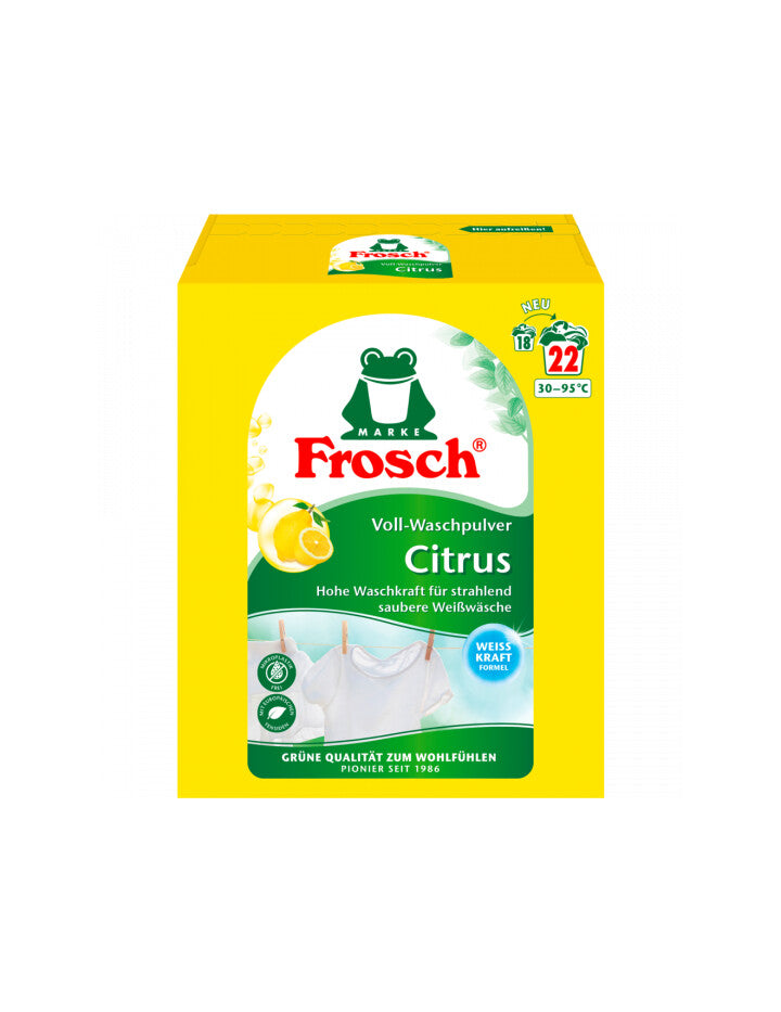 Frosch Voll-Waschpulver Citrus 1,45kg 22WL