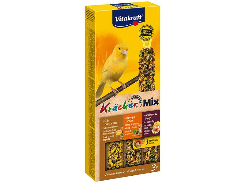 Vitakraft Kräcker Combi Honig/Ei/Frucht für Kanarien 3ST 80g