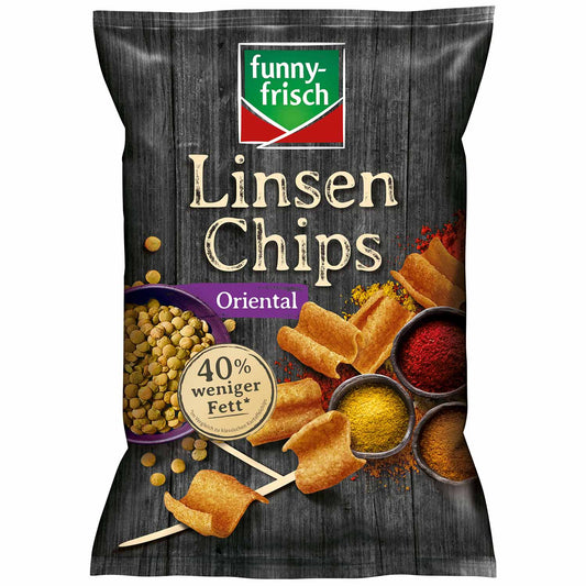 Funny-frisch Linsen Chips Oriental 90g