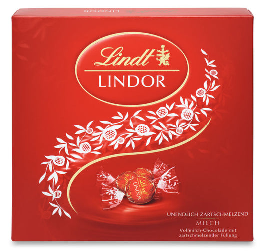 Lindt Lindor Pralinen+Milch Präsent Box 187g