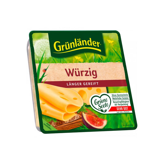 Grünländer Scheiben Würzig 48% Vollfettstufe 120g