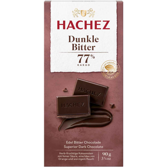 Hachez Tafel Dunkle Bitter 77% 90g