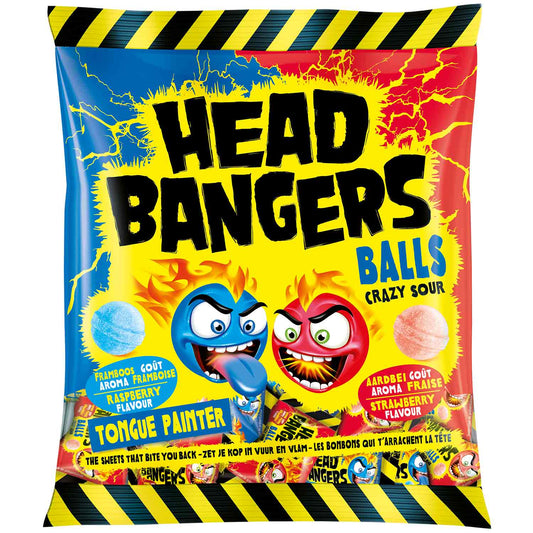 Head Bangers Crazy Sour Balls Mix Himbeere&Erdbeere 135g