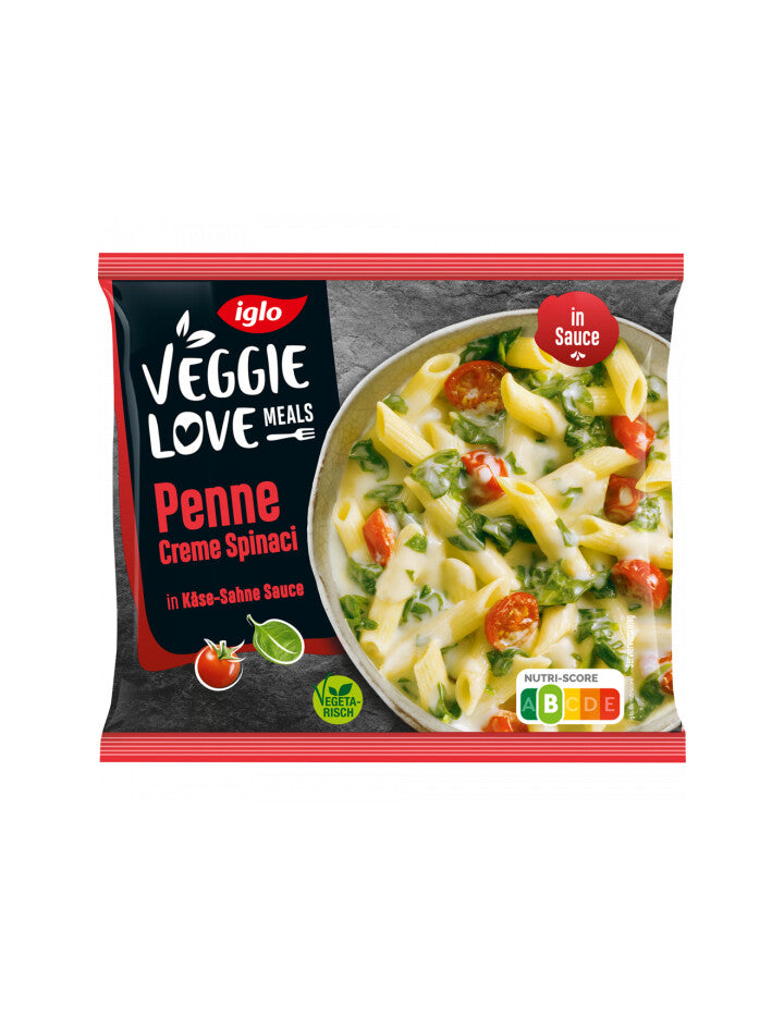 Iglo Penne con Spinaci e Pomodori 450g