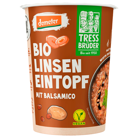 Demeter Tress Brüder Linsen Eintopf mit Balsamico 400g