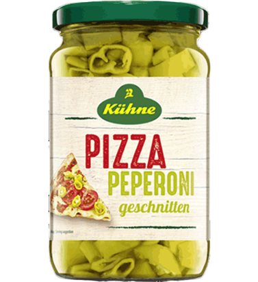 Kühne Pizza Peperoni mittelscharf 340g