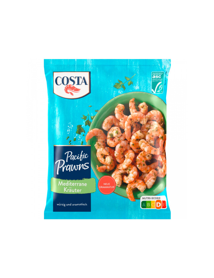 ASC Costa Pacific Prawns Mediterrane Kräuter 275g