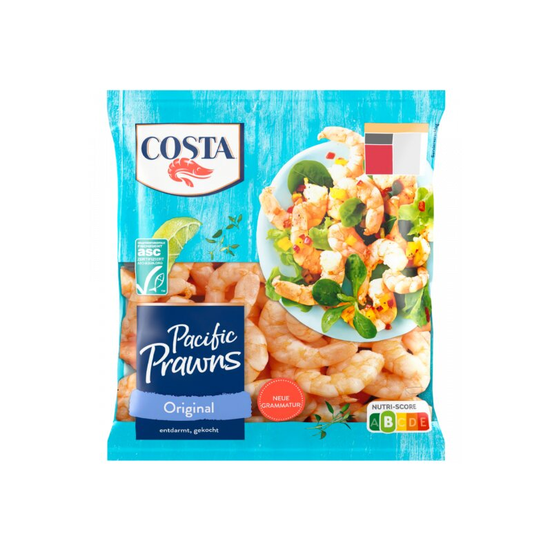 ASC Costa Pacific Prawns 215g