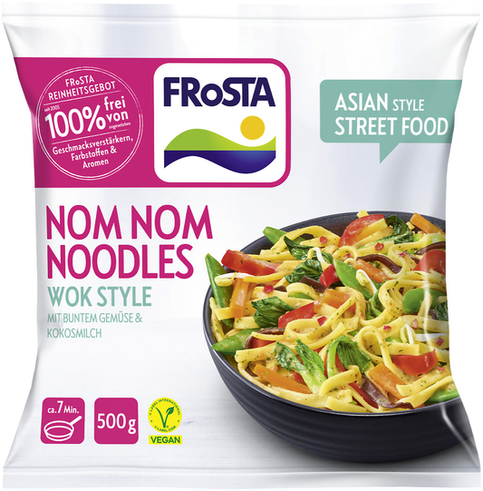 Frosta Nom Nom Noodles Wok Style 500g