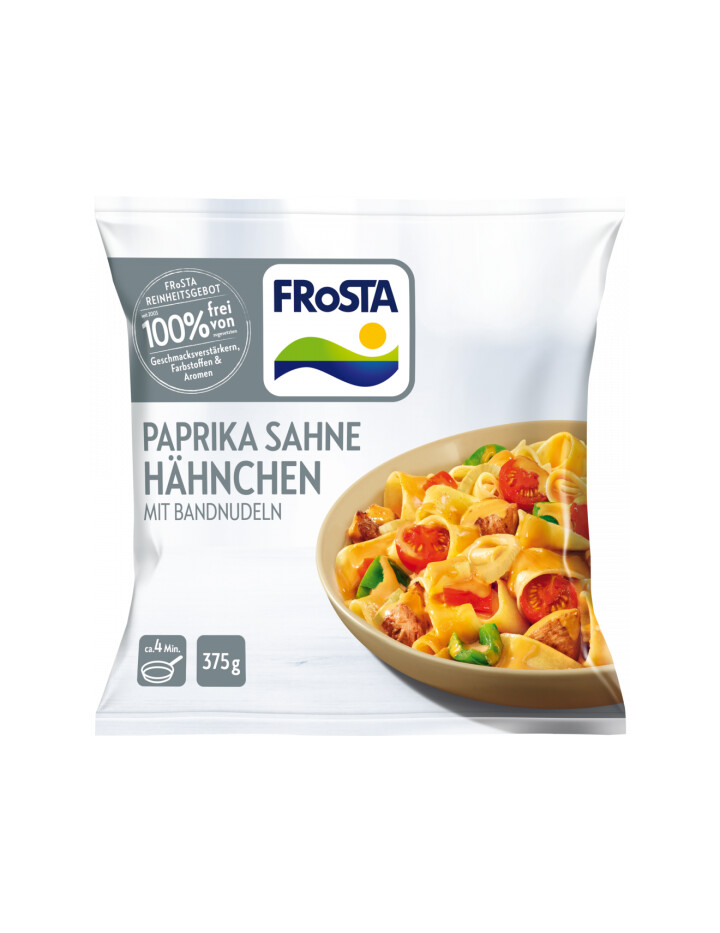 Frosta Paprika Sahne Hähnchen mit Nudeln 375g