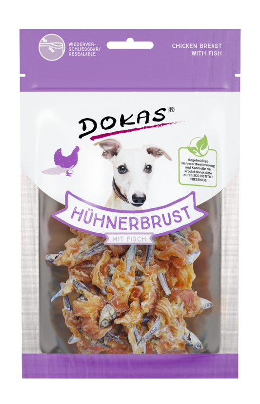 Dokas Hühnerbrust mit Fisch 70g
