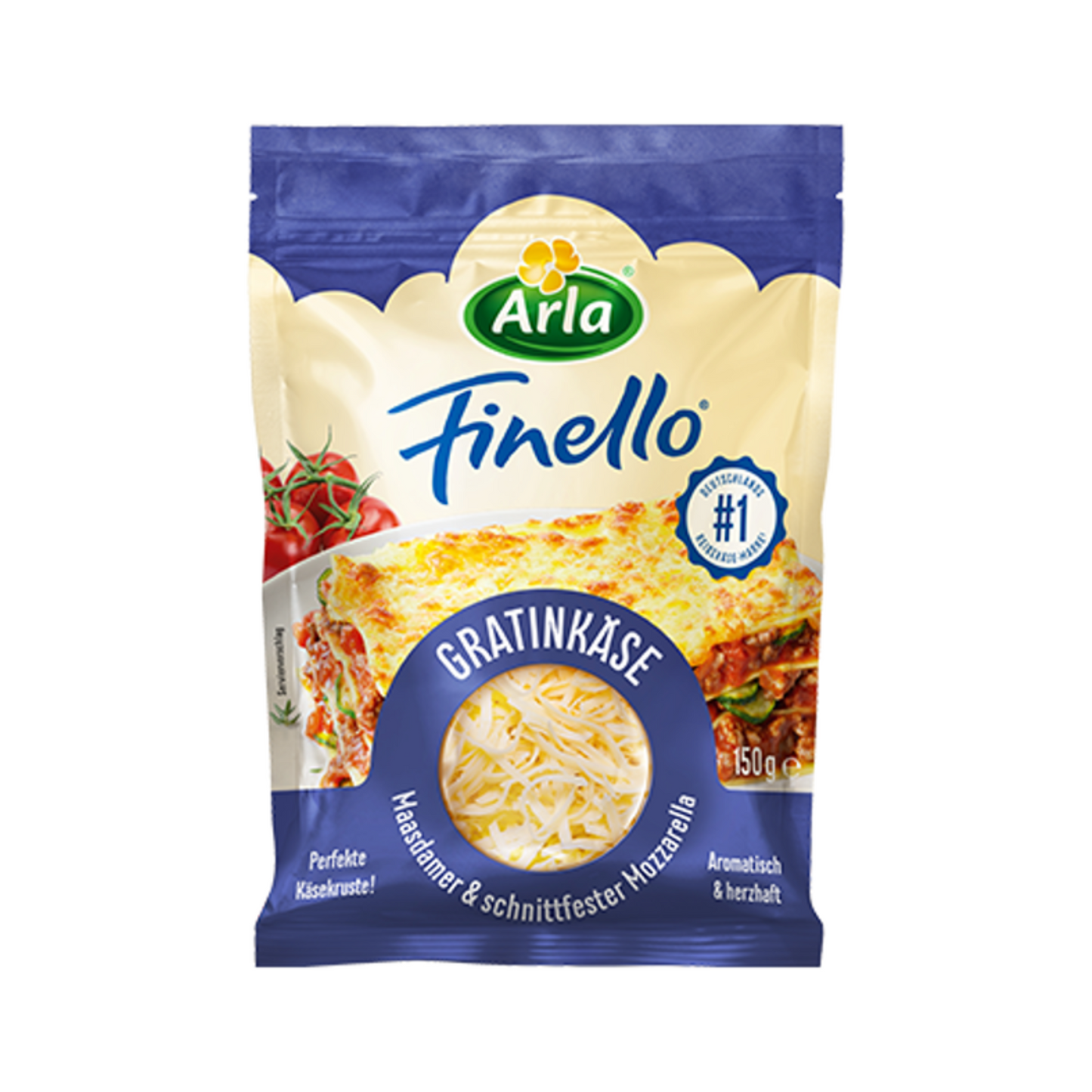 Arla Finello Gratinkäse gerieben 43% Fettstufe 150g