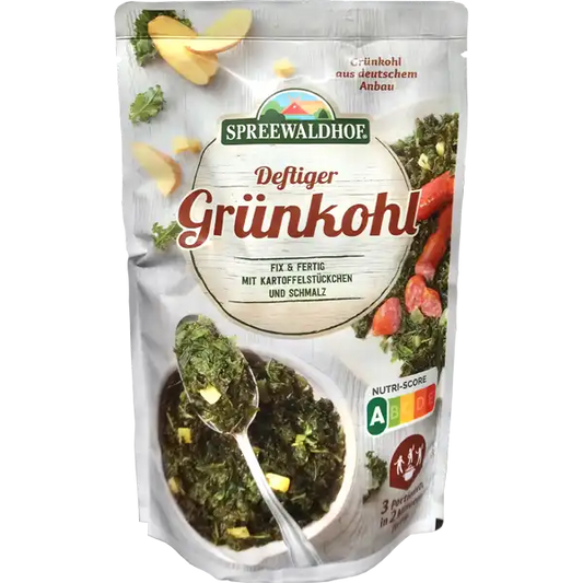 Spreewaldhof Grünkohl mit feinen Kartoffelstückchen und Schmalz 400g