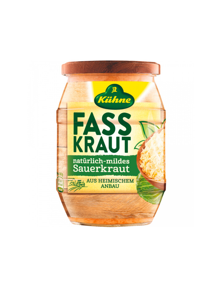 Kühne Fasskraut natürlich mild 400g