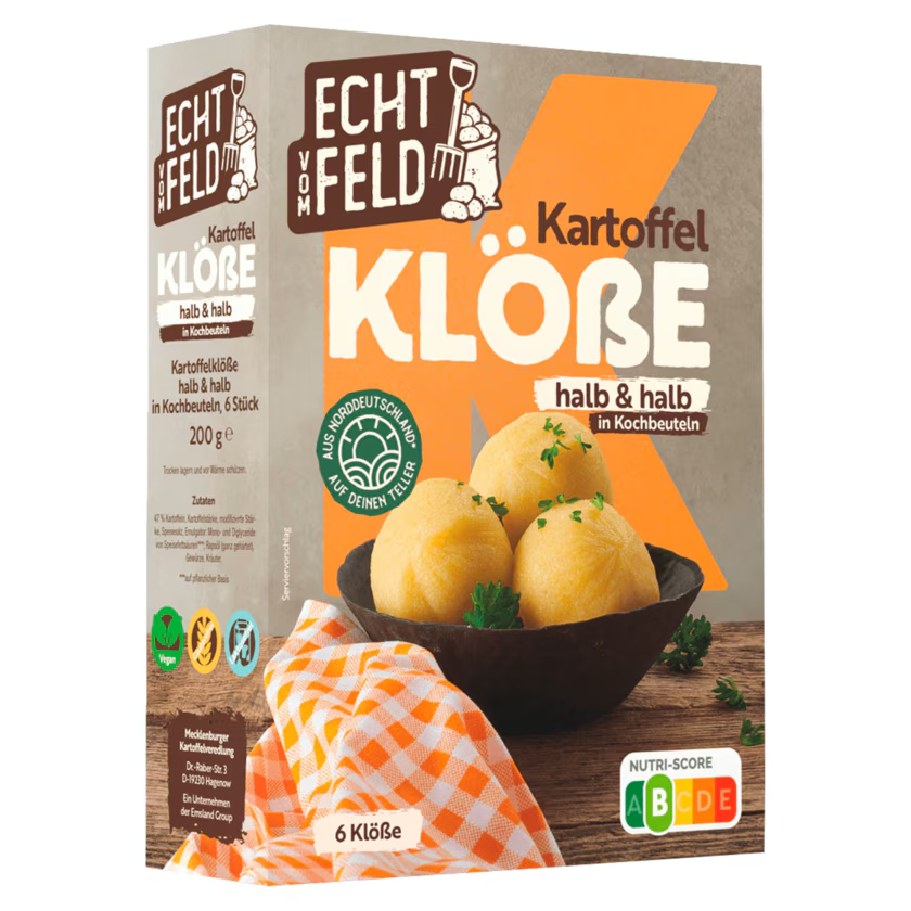 Echt vom Feld Kartoffelklöße halb&halb 200g